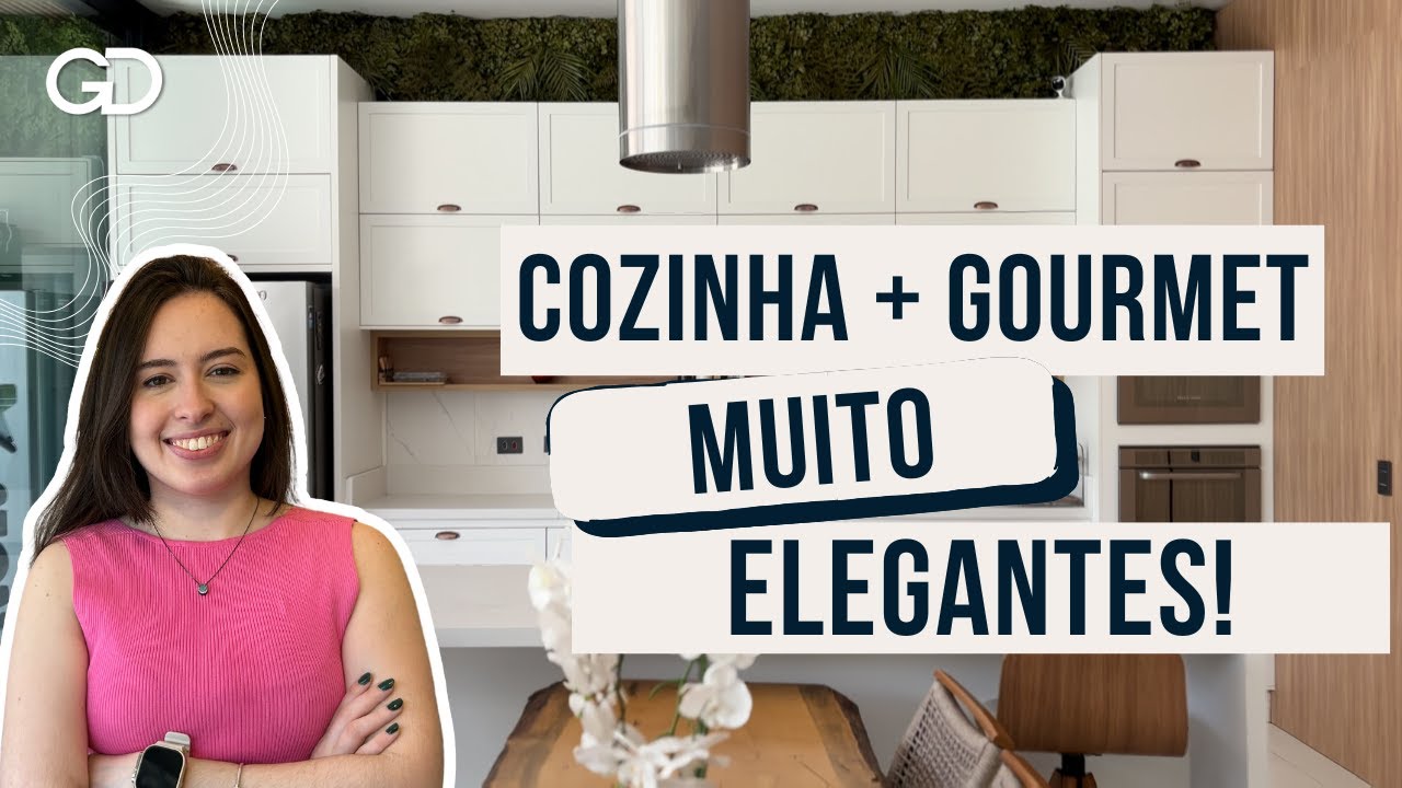 TOUR COZINHA E ÁREA GOURMET ELEGANTES | Móveis planejados e detalhes que encantam!