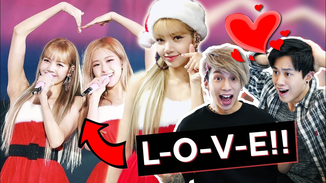 REACTING to BLACKPINK LISA X ROSÉ 'L-O-V-E' 4K | Christmas Cover