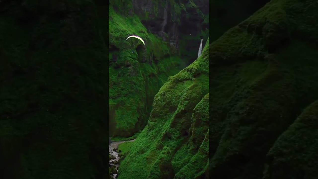 😮Beautiful Iceland Canyon. #shorts #chillinnature