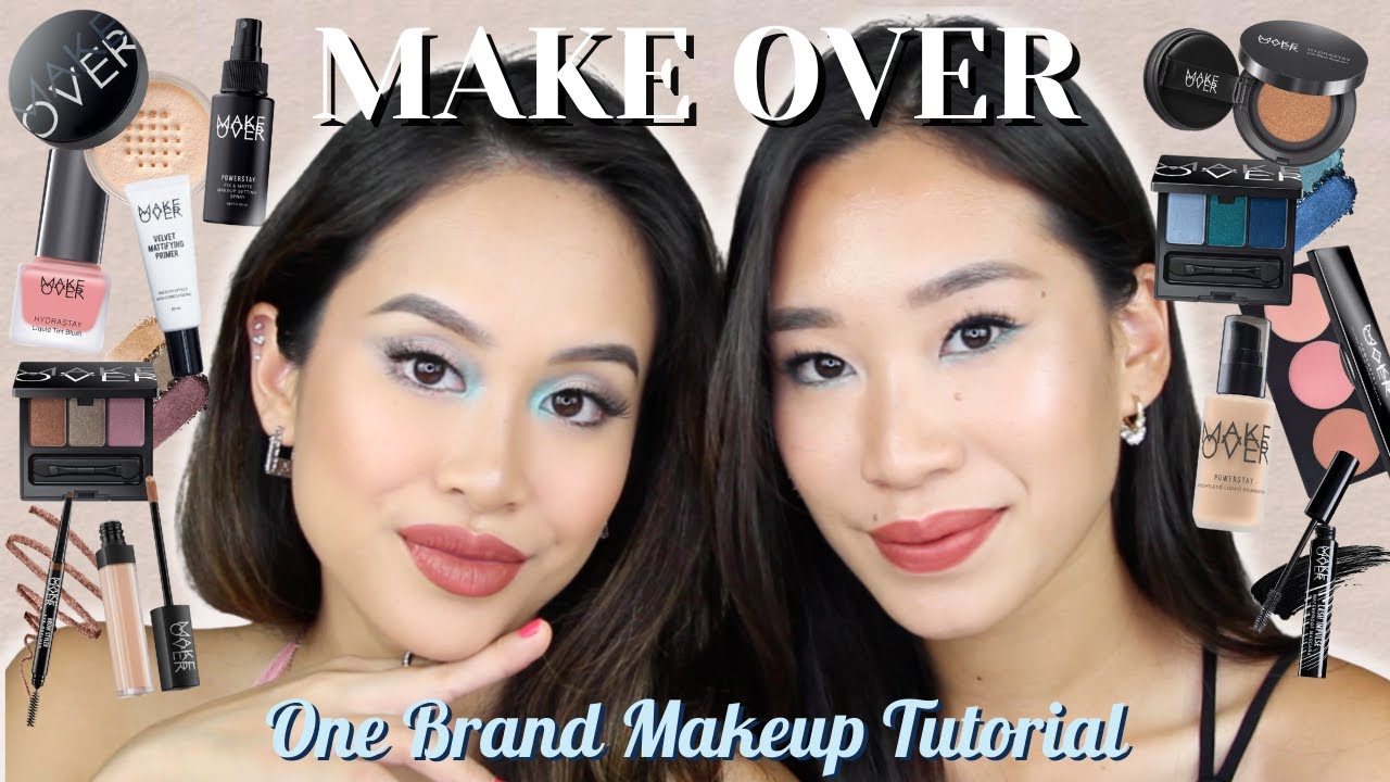 MAKE OVER One Brand Makeup Tutorial 💗 FULL REVIEW!