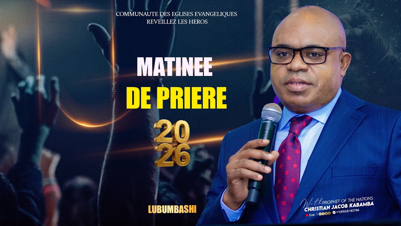 RENVERSER LE DOMINATEUR: JEUDI 12/02/2026 AVEC LE PROPHETE DES NATIONS CHRISTIAN JACOB KABAMBA.