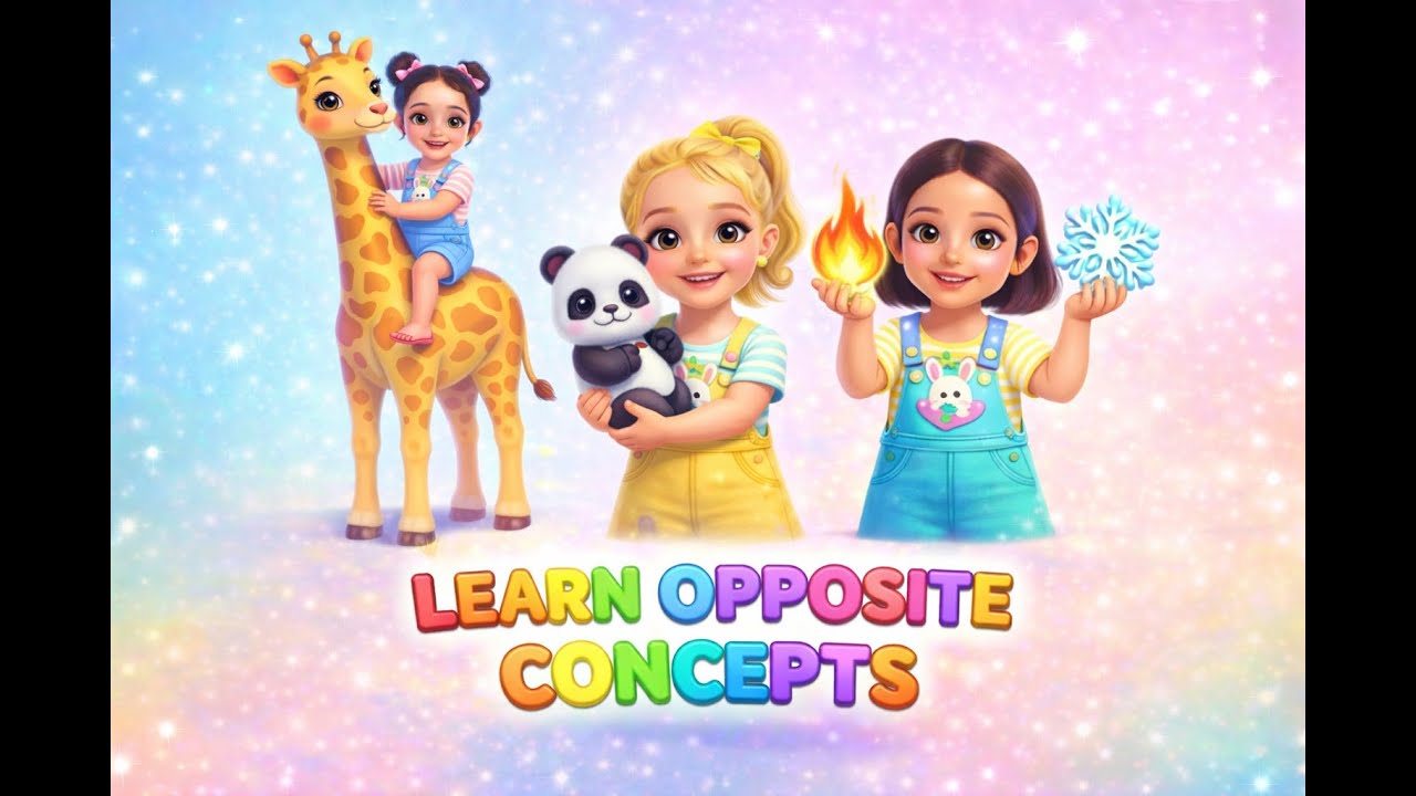 Learn Opposite Concepts for Kids | Fun & Easy Opposites Song 🎶