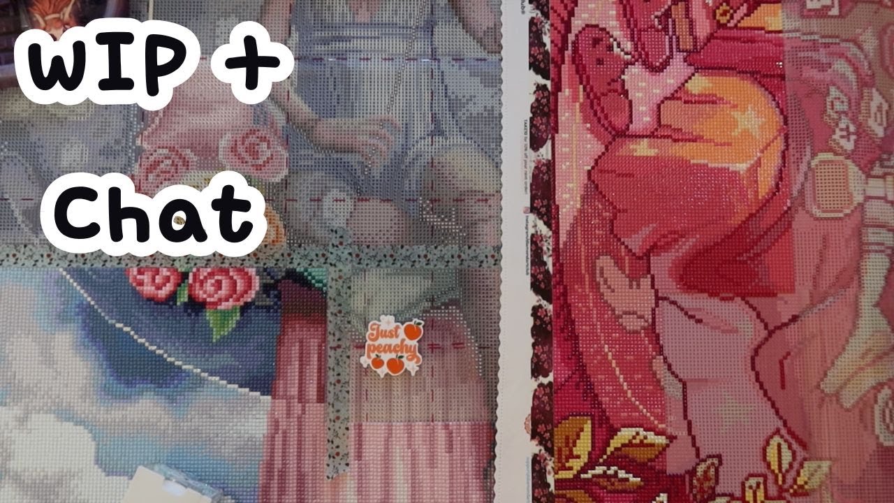 weekend adventures with my diamond painting youtube bestie | wip + chat #90!