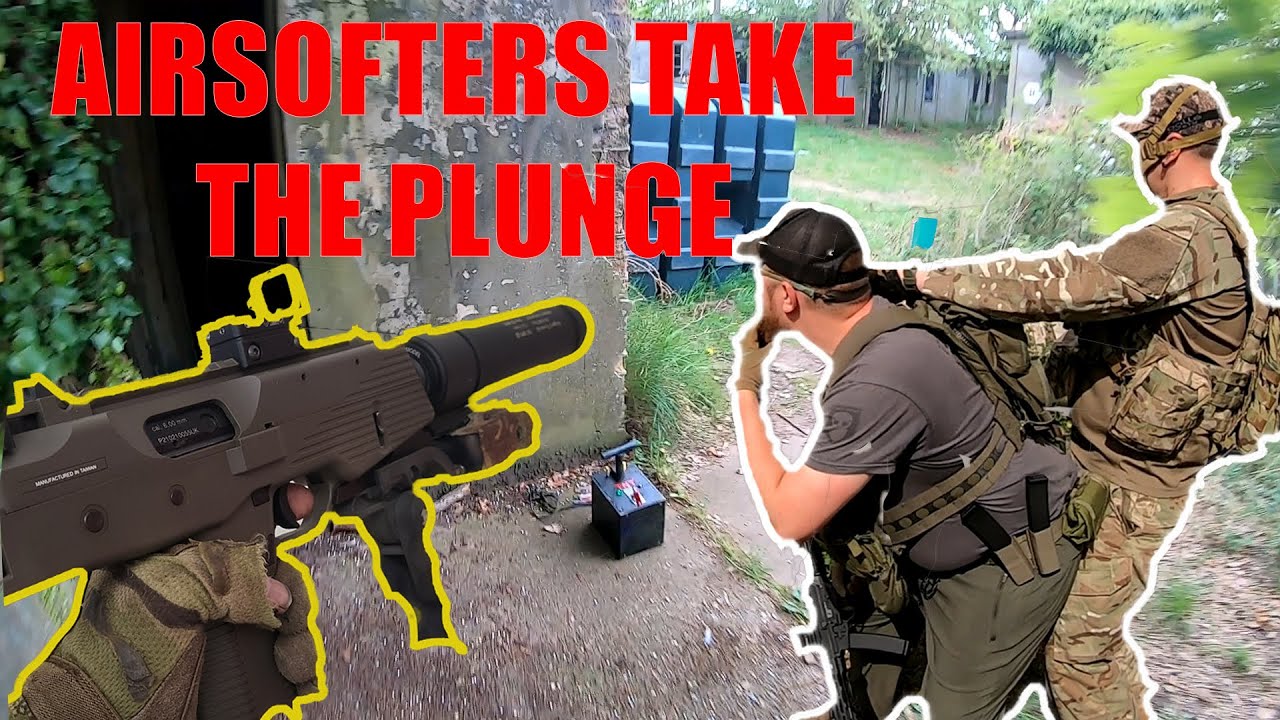 AIRSOFT KWA MP9 CQB action gameplay at Team Green Tuddenham