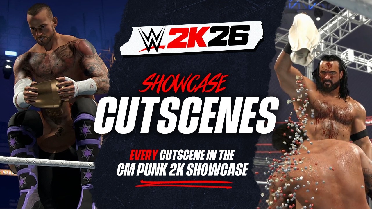 WWE 2K26 2K Showcase: All Cutscenes (CM Punk Showcase)