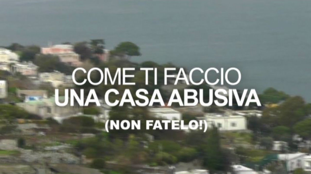 Casa abusiva? Rischi poco, guadagni molto. Ma ci perdiamo tutti