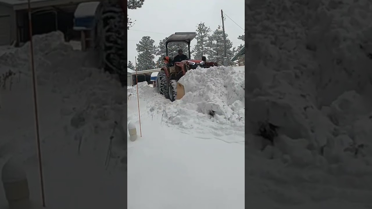 TYM 574 Compact tractor Plowing snow