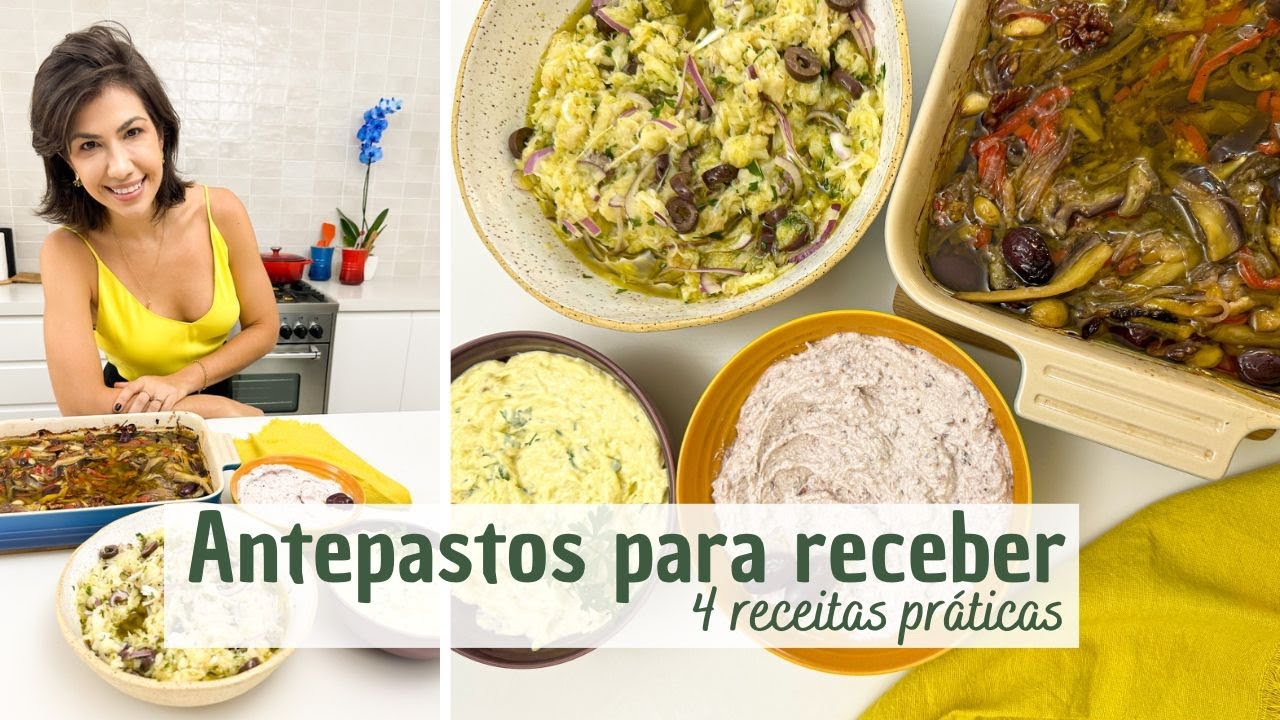 Pastinhas e antepastos para receber | 4 receitas festivas | Mariana Talita