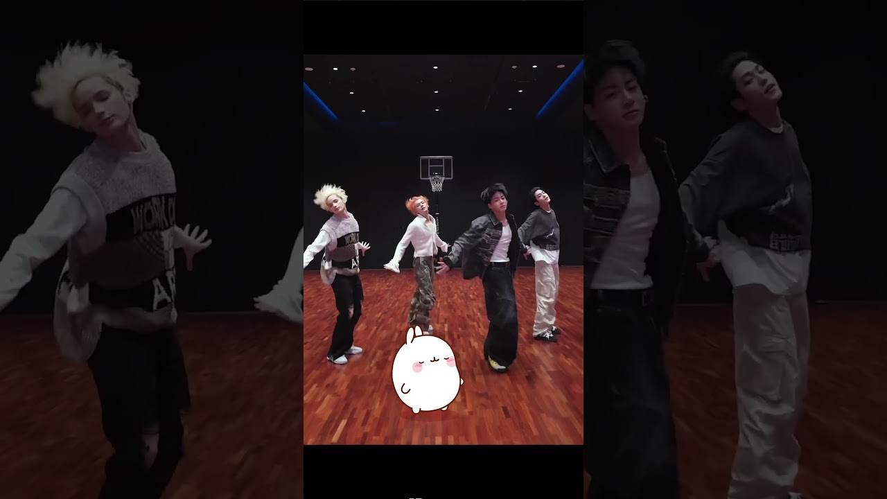 Just Molang chasing that feeling with TXT and Jungkook 🎵