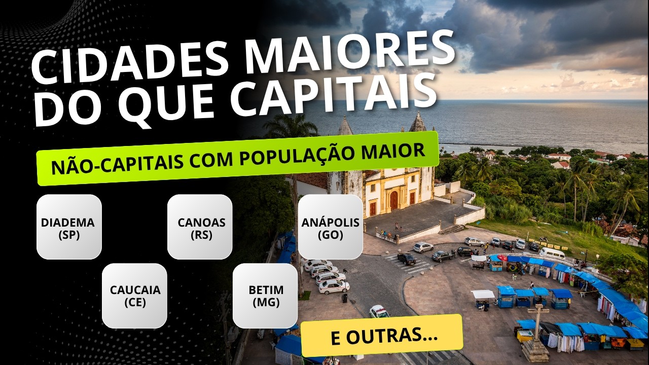 Todas as cidades MAIORES DO QUE CAPITAIS