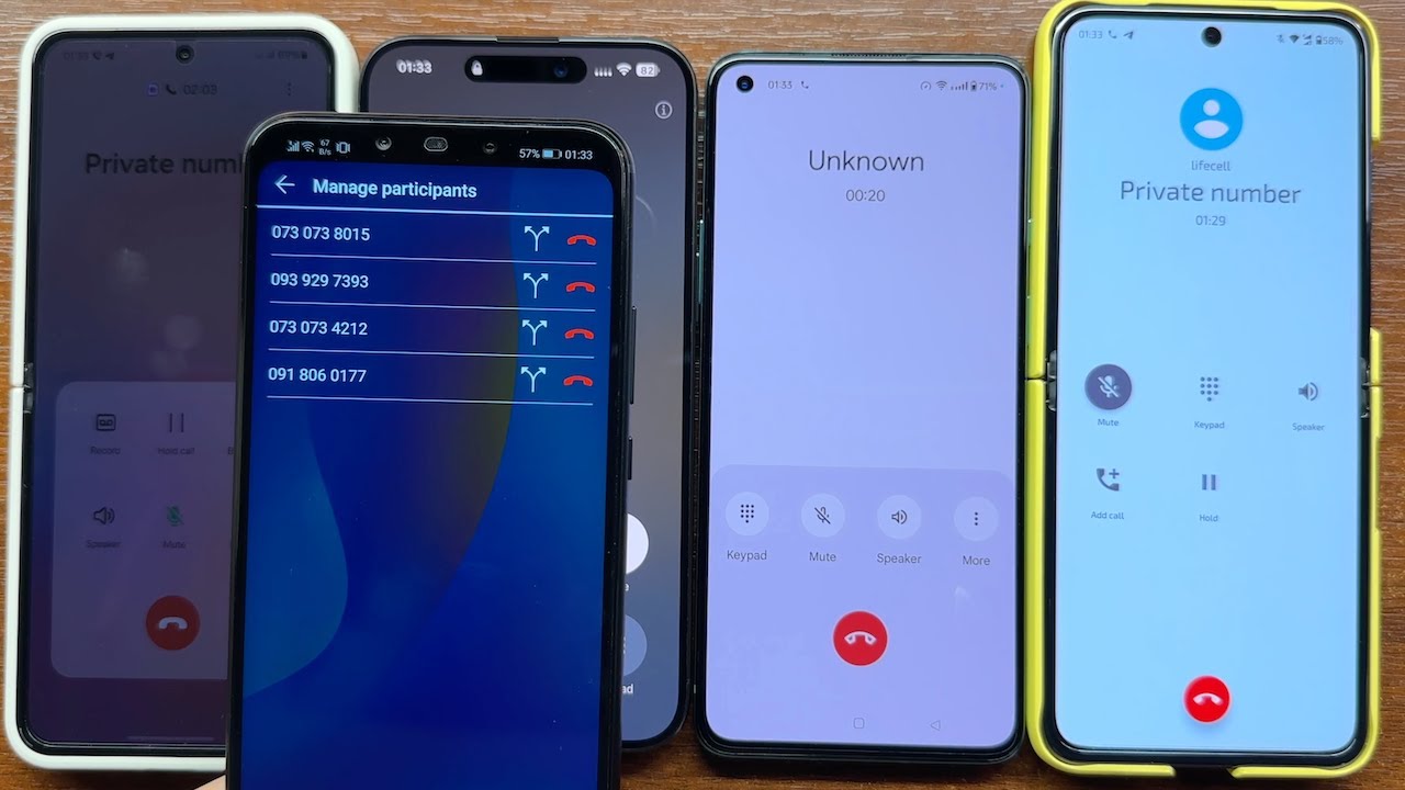 Huawei Nova 3i vs Samsung Z Flip 5, iPhone 15 PM, OnePlus 8T & Razr 40U No Caller ID Incoming Call