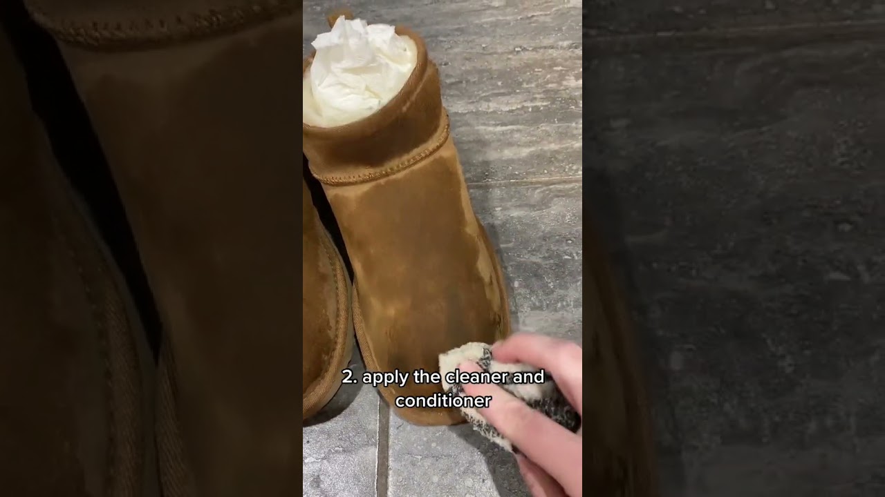 How To Clean your UGG!!! || By: @maddietylerrr ||  #uggseason #shoes