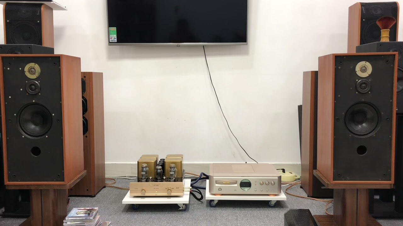 Loa Spendor BC2, amply đ&egrave;n Audio SPARK 743D, đầu ph&aacute;t CD Marantz SA-1, LH: 0914453477