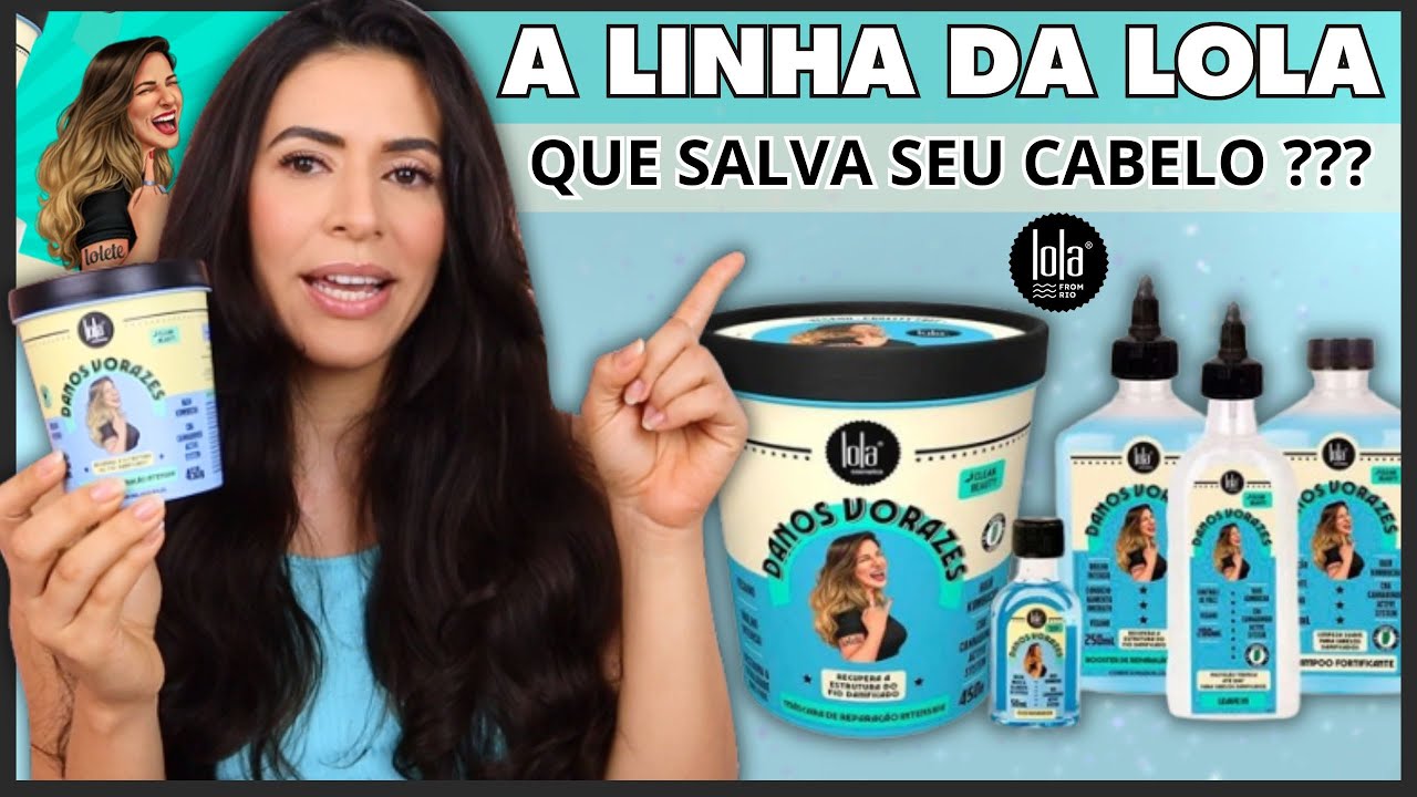 LINHA DANOS VORAZES LOLA COSMETICS - TRATAMENTO PROFUNDO PARA SALVAR QUALQUER CABELO? | Larisse Gama