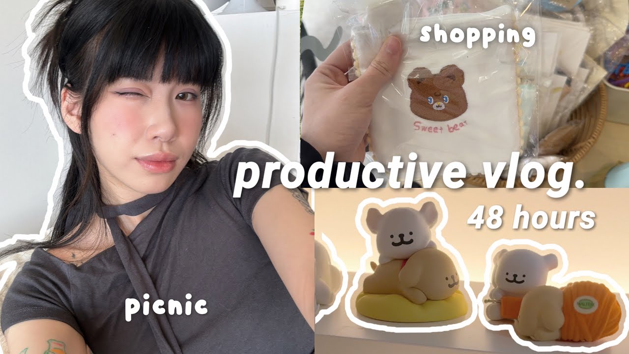 Life Lately ☁️ Productive Vlog, Picnic 🧺 & Trying Asian Snacks 🧸