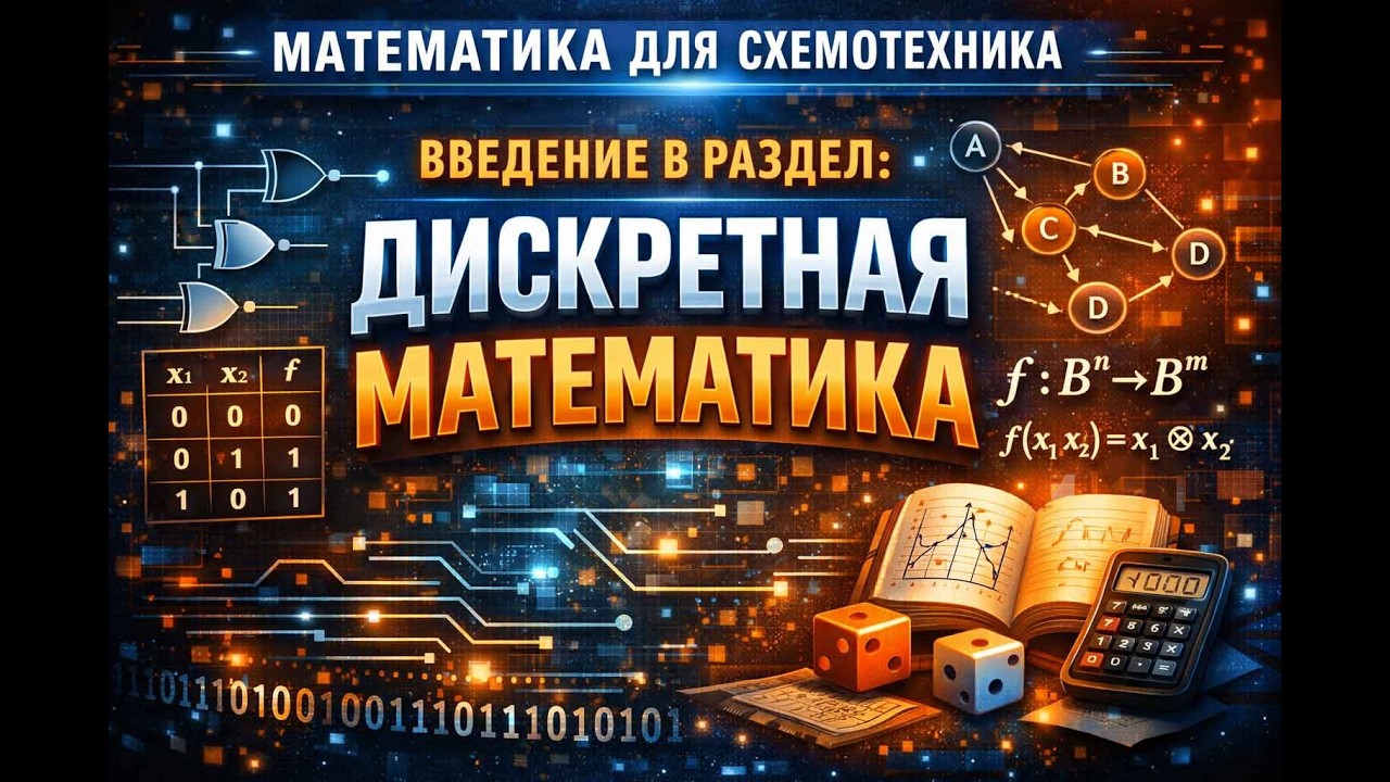 #01_1 Введение в раздел: Дискретная математика. Математика для схемотехника. #discretemath