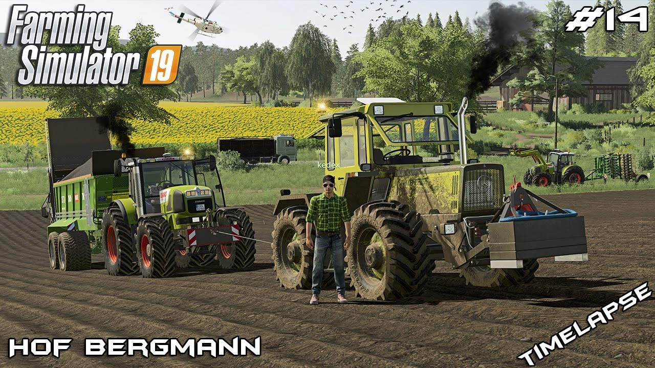 Поднимаем @kedex на холм с помощью MB TRAC | Hof Bergmann | Farming Simulator 19 | Эпизод 14