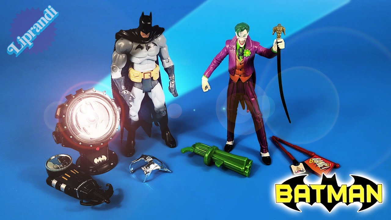 BATMAN E JOKER CON BATSEGNALE - MATTEL 2003 - BACK THEN VINTAGE REVIEW