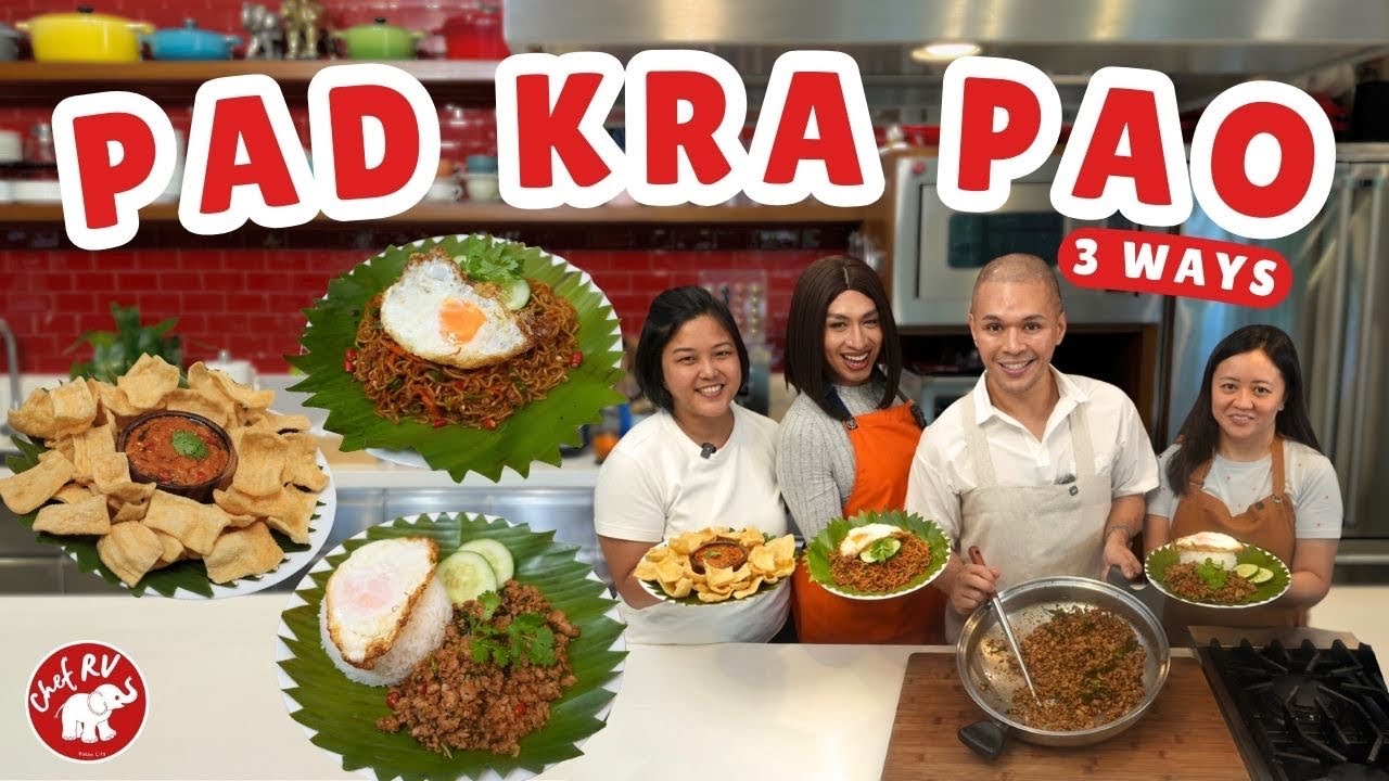PAD KRA PAO 3 WAYS | Team Chef RV