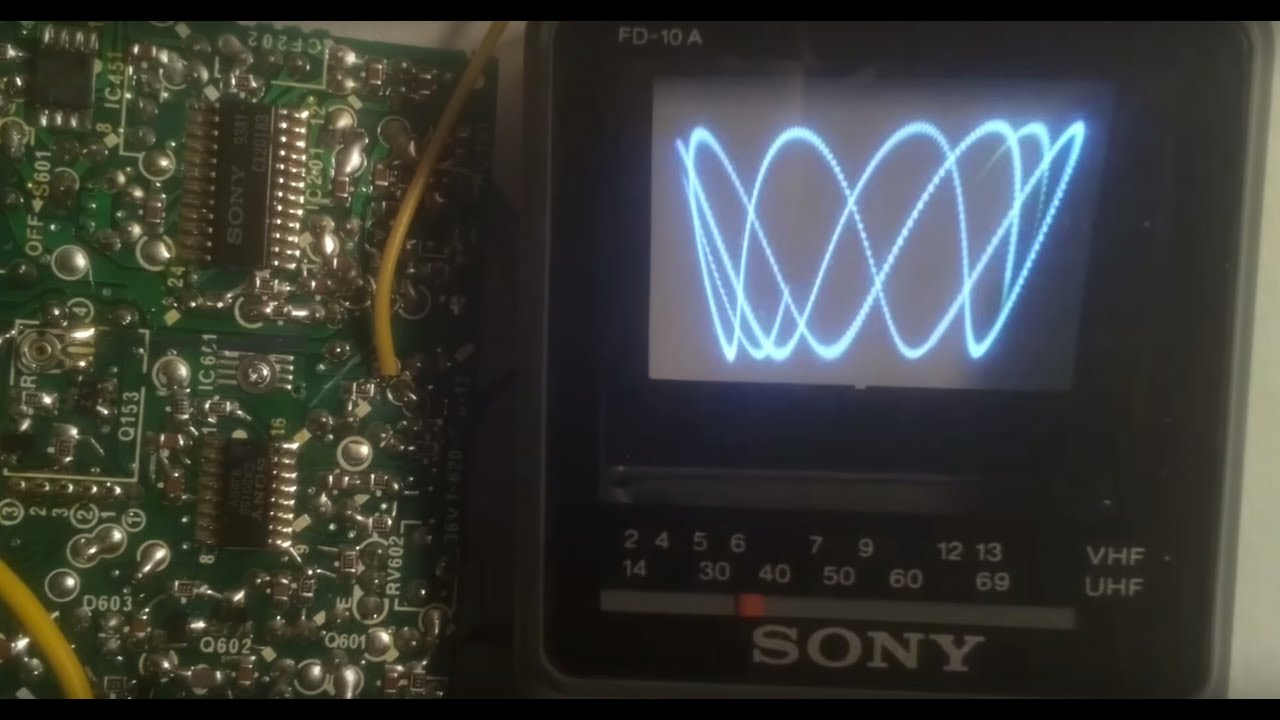 Sony Watchman Oscilloscope Hack