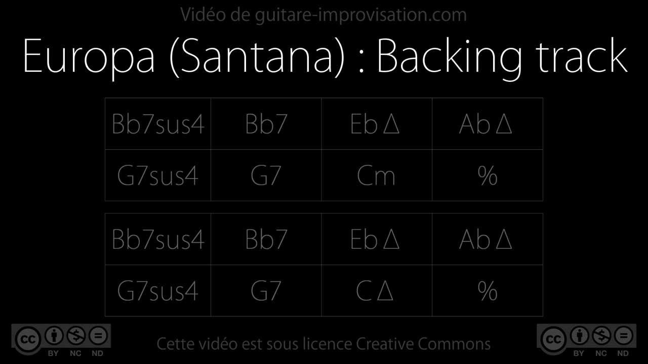 Europa (Santana) : Backing track