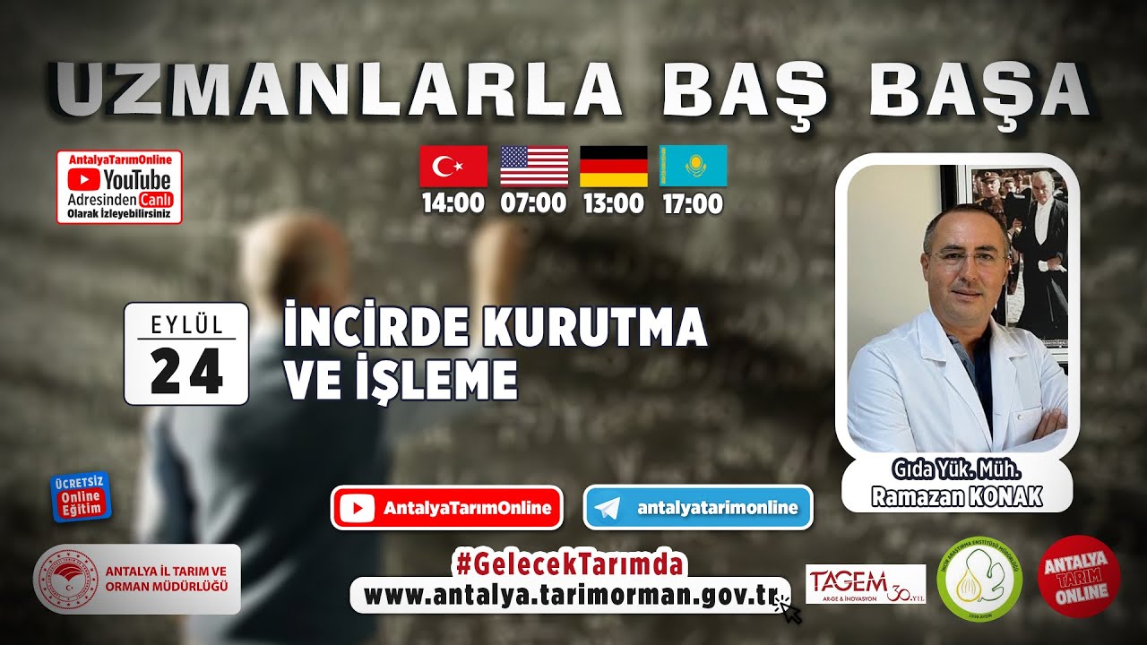 Uzmanlarla Baş Başa 92. Bölüm - İncirde Kurutma ve işleme