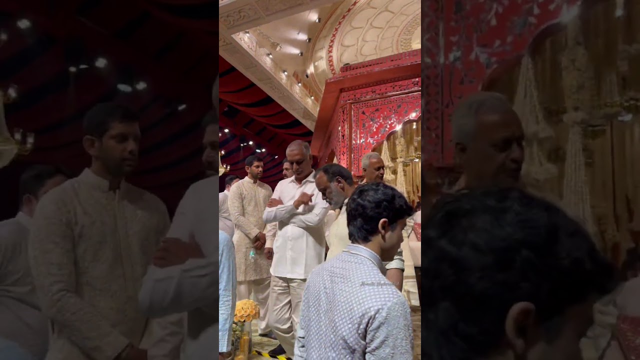 Harish Rao Attended Komati Reddy Rajgopal Reddy Family wedding #harishrao #komatireddyrajgopalreddy