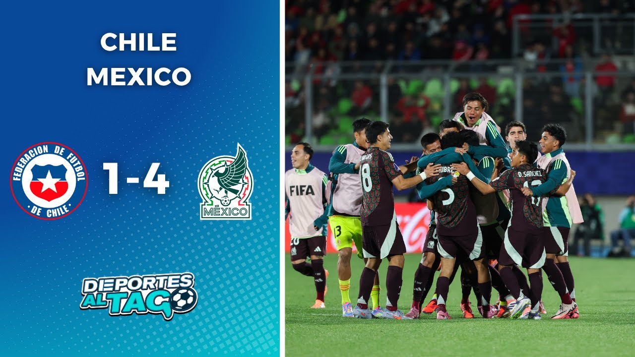 🔥🏆 M&Eacute;XICO le gan&oacute; 4-1 a CHILE y se meti&oacute; en los CUARTOS DE FINAL del MUNDIAL SUB 20