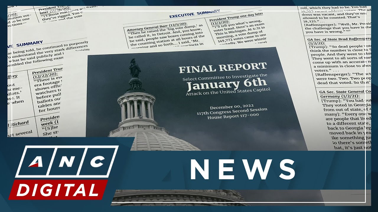 Capitol riot panel releases final report, accuses Trump of multi-part conspiracy | ANC