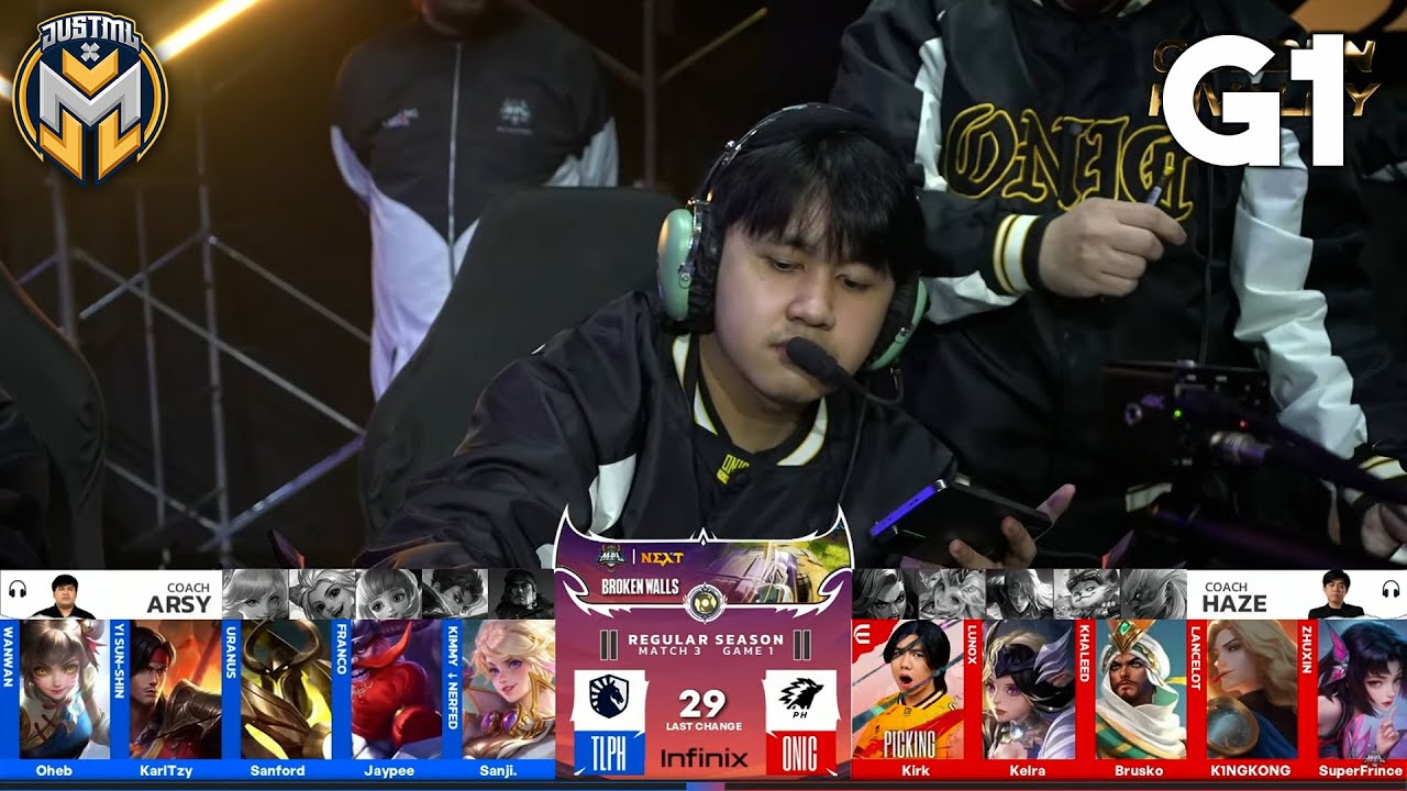 ONIC VS TLPH GAME 1 | WEEK 5 DAY 2 | MPL PH SEASON 16