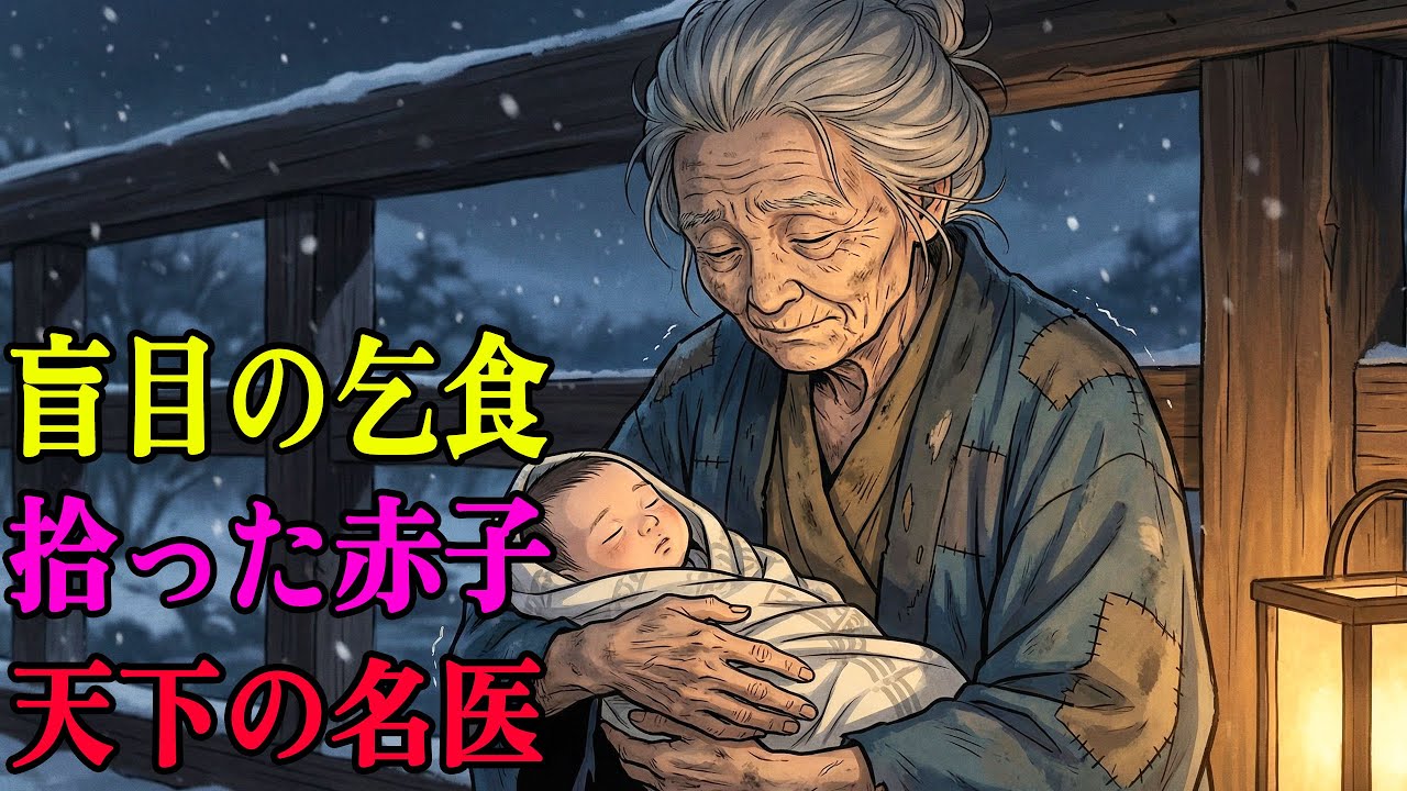 橋の下で拾った赤子を、盲目の乞食女が自分の目よりも大切に育てた。２０年後、その子は将軍もひれ伏す名医となった | 感動 | 野談 | 昔話 | 説話 | 民話