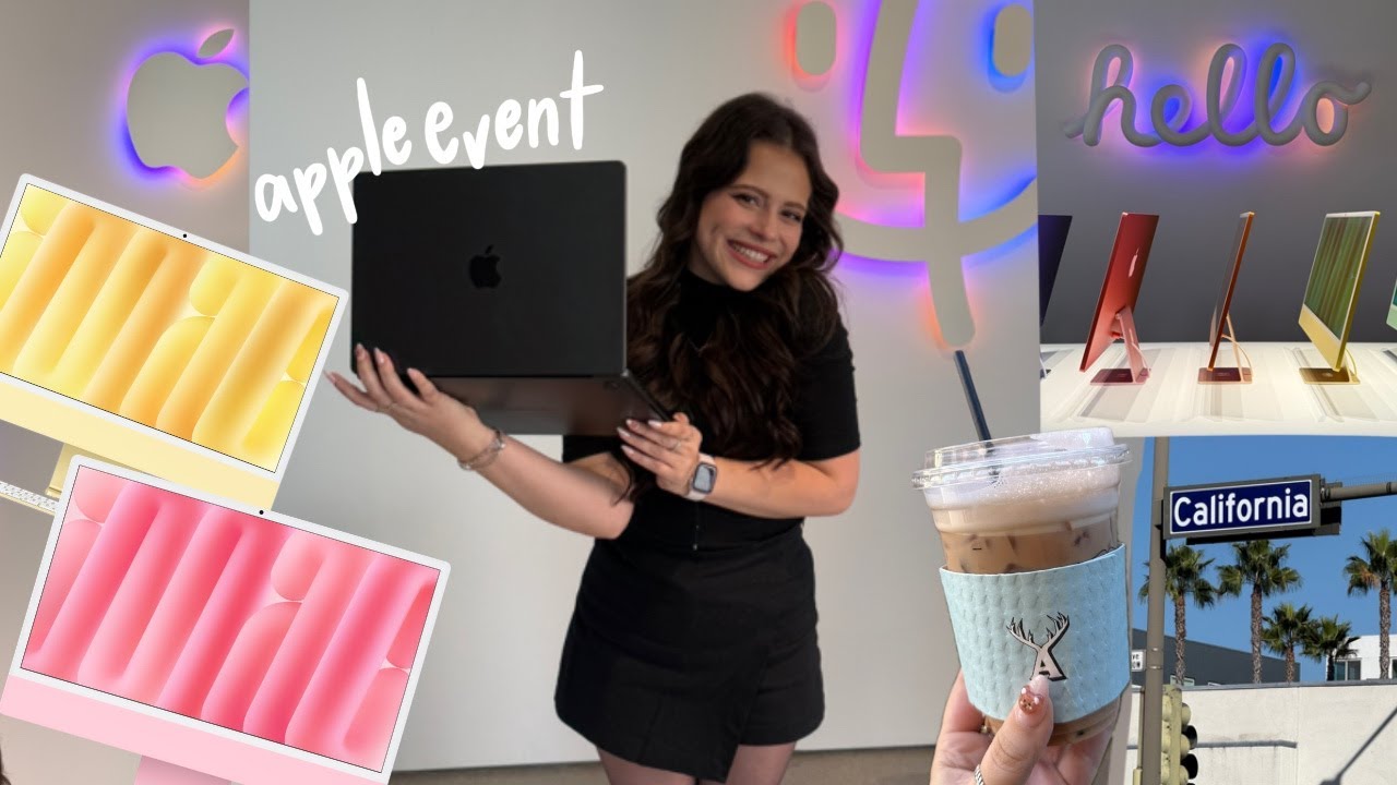 Going to my first APPLE EVENT *the IMAC EVENT* (travel w me, exploring LA, and doing apple things)✨