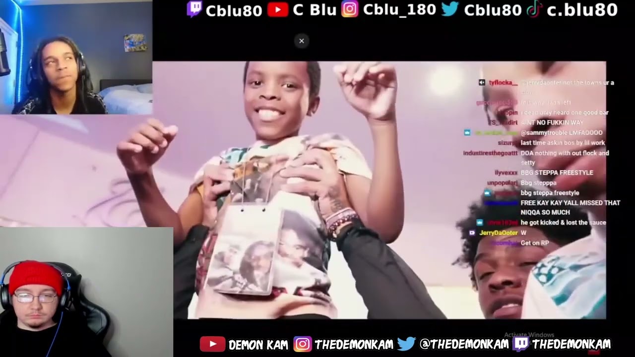 Demon Kam Reacts to C Blu Funniest Reaction To His Opps Music pt.2 😂 (Yus Gz, SugarHillDdot, Sha Gz)