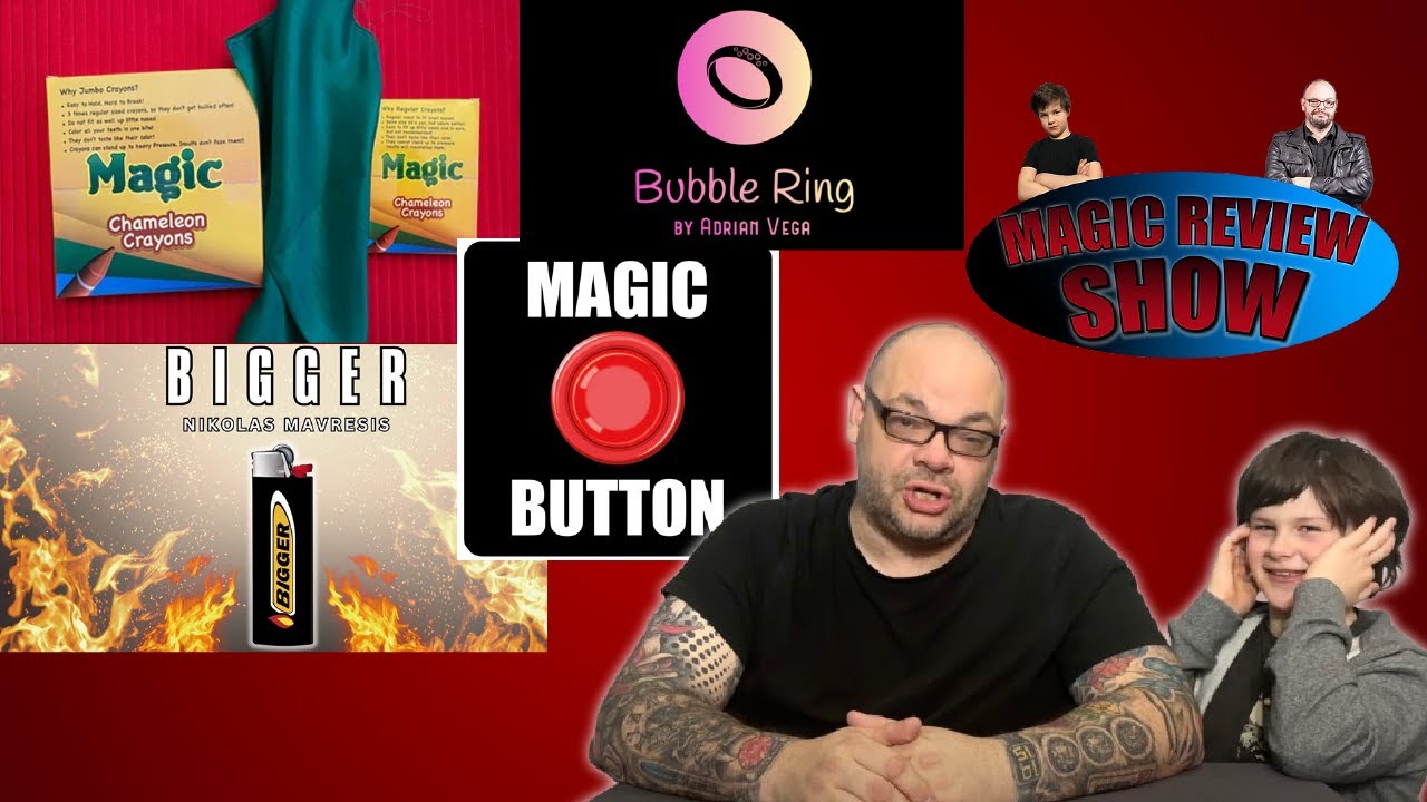 Bigger, Chameleon Crayons, Magic Button & Bubble Ring | Craig & Ryland's Magic Review Show #181