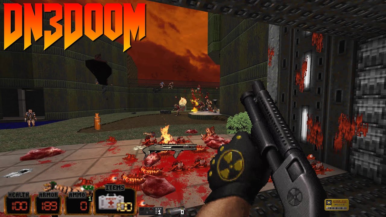 DN3DooM [Duke Nukem3D in Doom] - Re-Build-T | Map01: Entryway | 4K/60