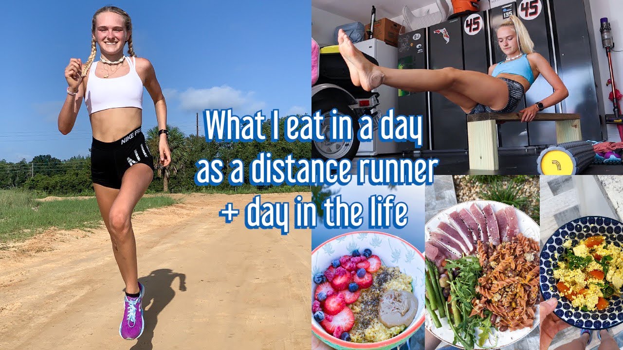 What I eat in a day as a distance runner+ day in the life
