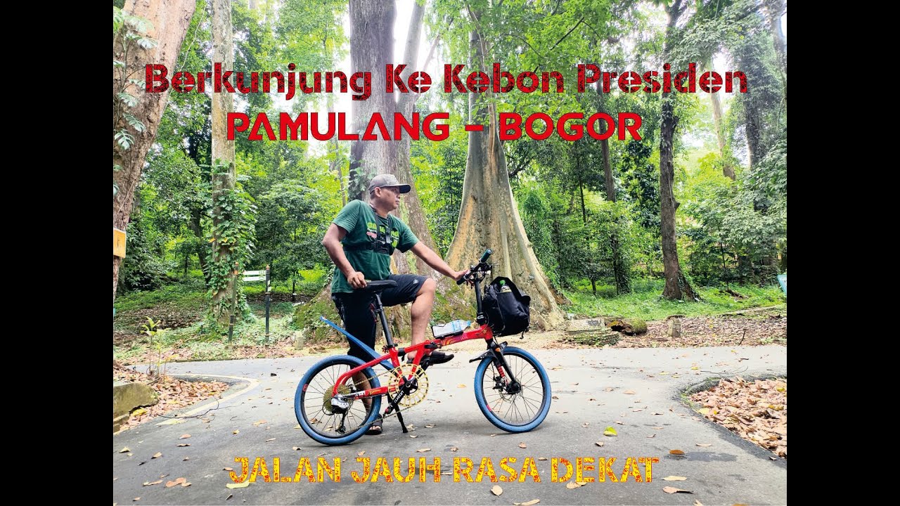 Gowes Sepeda Lipat Pamulang Naik Kereta Keliling Kebun Presiden