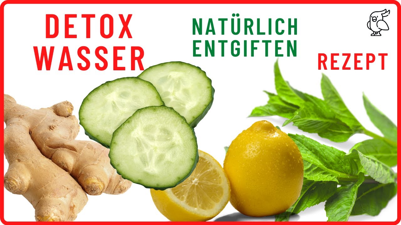 🚀DETOX WASSER REZEPT✅ Wasser mit Zitrone, Gurken, Ingwer und Minze I Zitronenwasser I Gurken Wasser