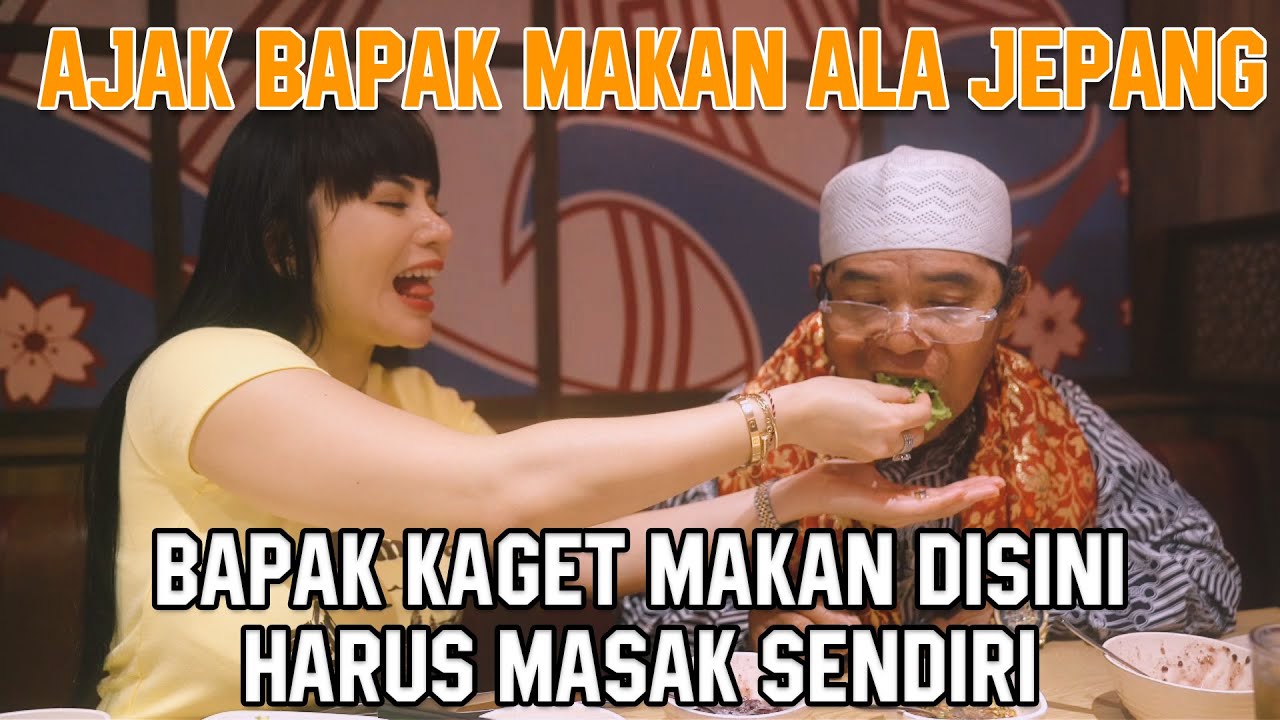 LUCU LIAT EXPRESI BAPAK PERTAMA KALI MAKAN ALA ORANG JEPANG