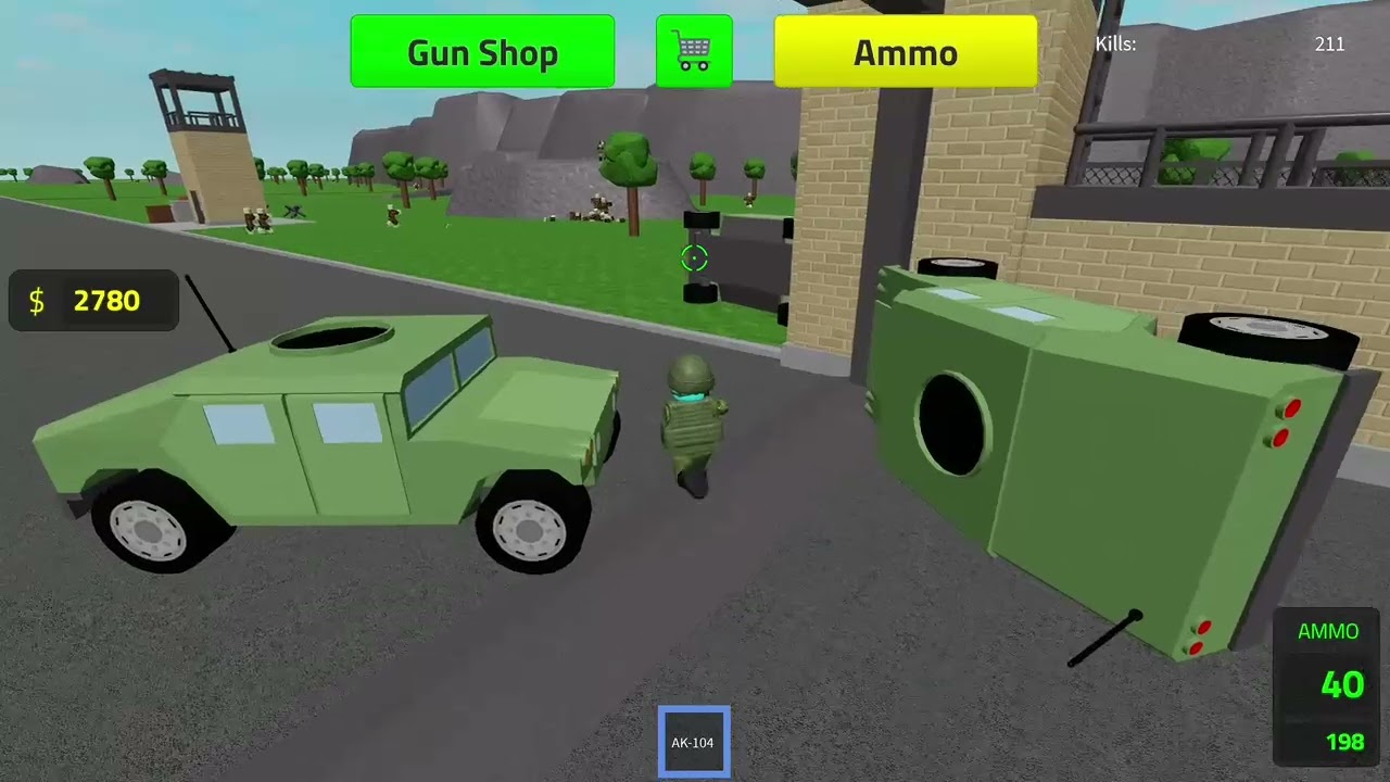 #ROBLOX : Soldados VS zombies😱🧟