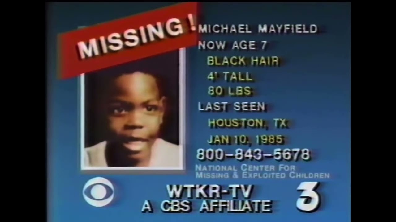 CBS Missing Children PSA 1985 Michael Mayfield