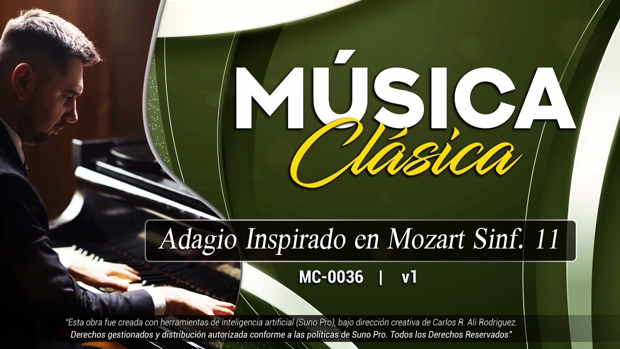 MÚSICA CLÁSICA | Adagio inspirado en Mozart - Sinfonía 11 | MC-0036 v1 | Carlos Ali