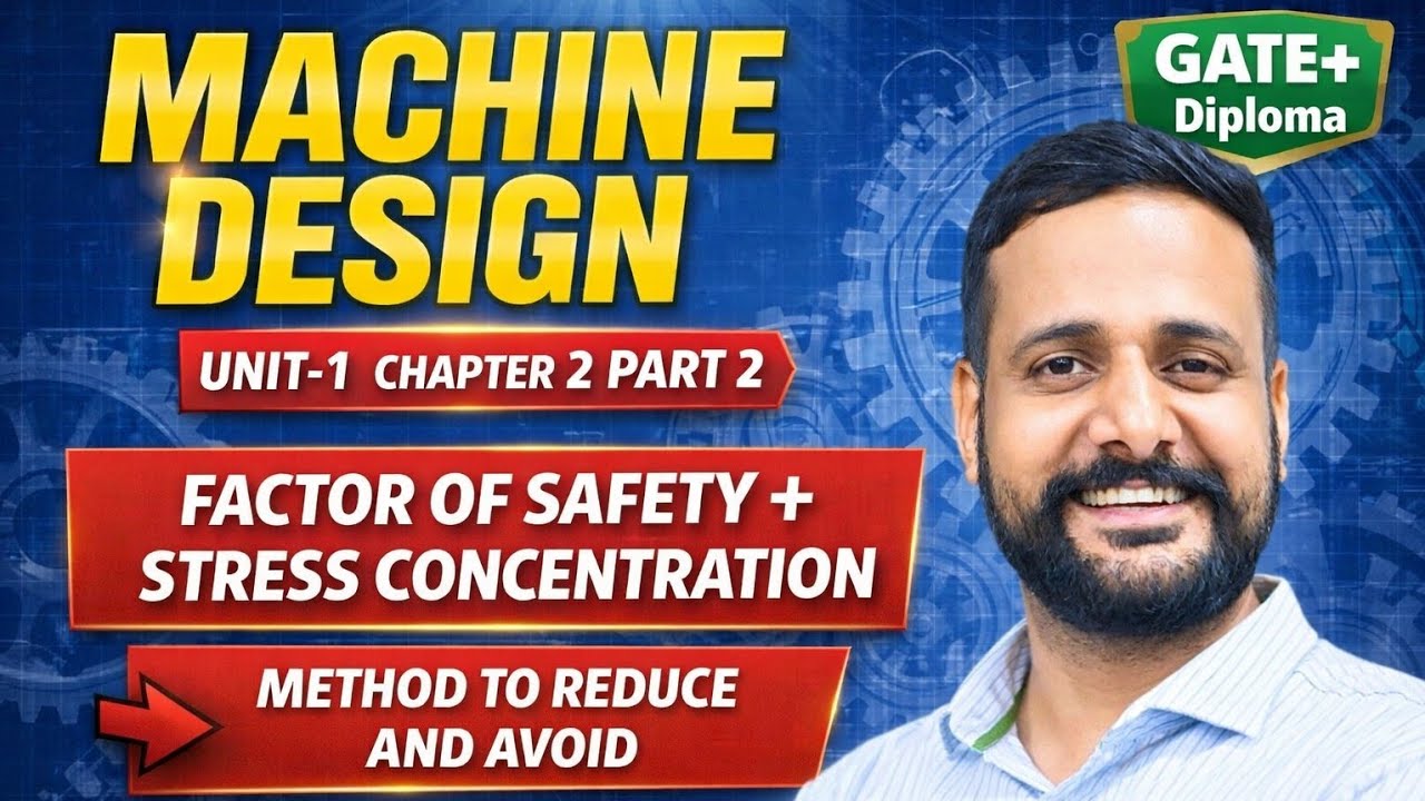 Machine Design | Unit 1st Chapter 2nd Part 2nd | INTRODUCTION DESIGN TERMINOLOGY | GATE/Diploma 