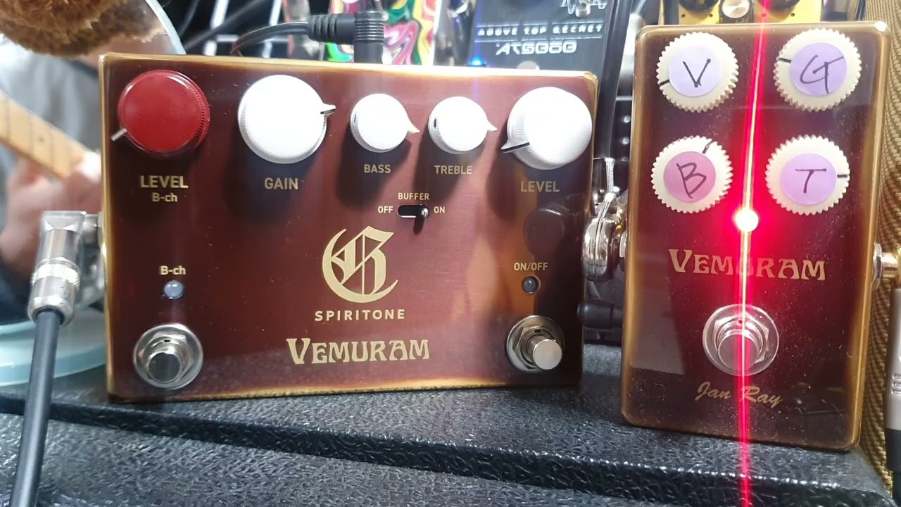 VEMURAM Spiritone Overdrive & Janray Overdrive+Fender 69Relic Electric Guitar+Fender Blues DeluxeAmp