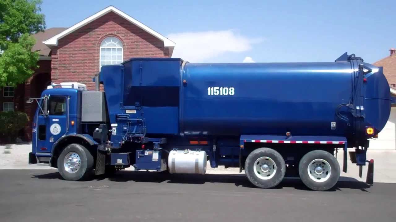4 Peterbilt Amrep Elliptical Garbage Trucks in one neighborhood - The Last video of Joe Mora