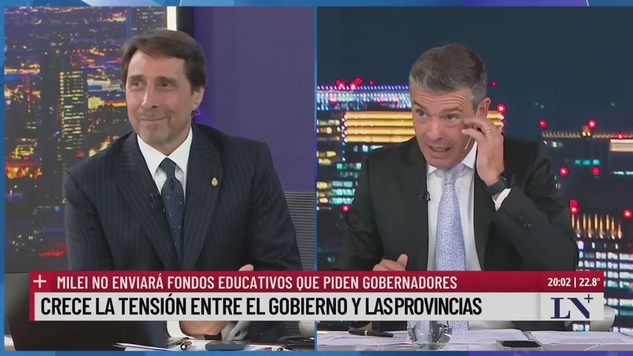 Crece la tensión entre el gobierno y las provincias; el pase entre Eduardo Feinmann y Pablo Rossi