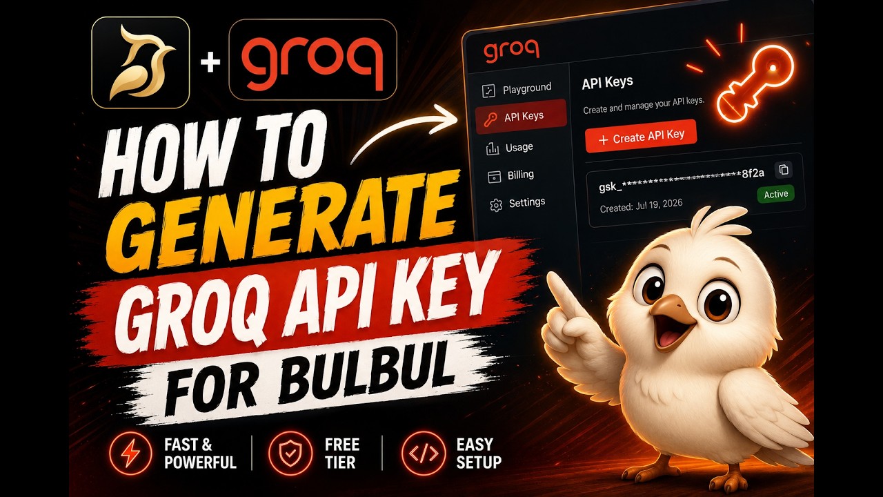 How to Get a FREE Groq API Key for Bulbul (Step-by-Step Guide) | 2026