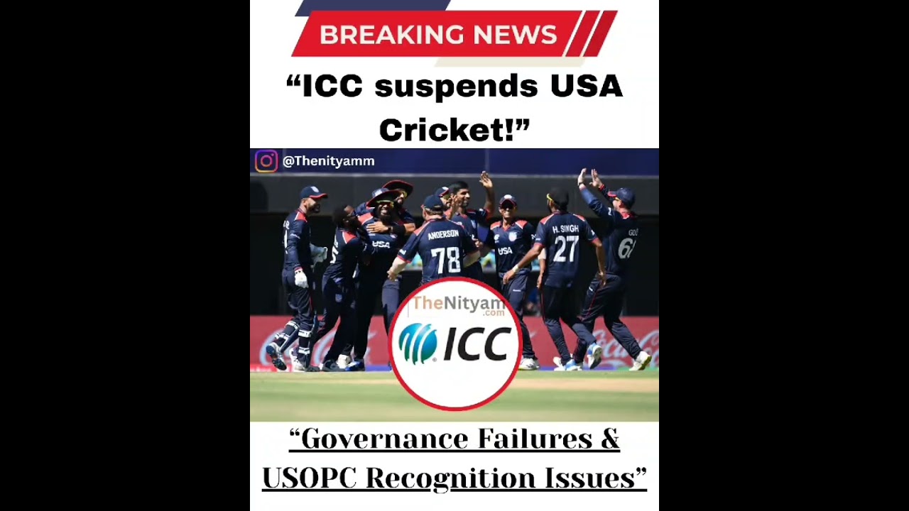 #ICC Suspends USA Cricket: Governance Failures Exposed!