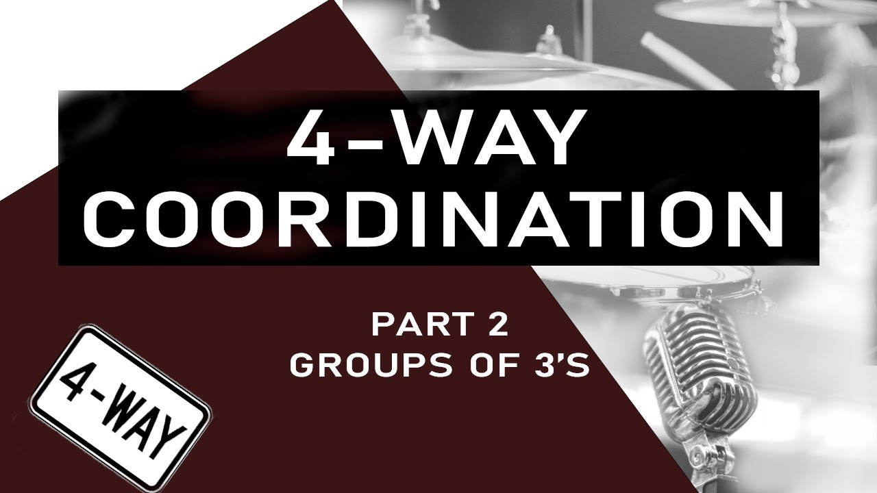 Drum lesson - 4-way coordination, odd groupings part 2