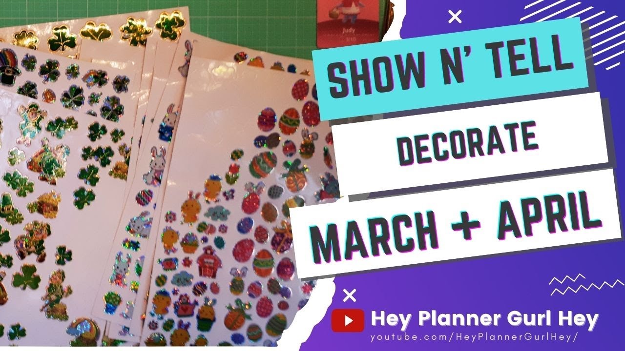 Chill with Me: Decorate March and April with Dollarama stickers at a Glance - March 22, 2025 💜